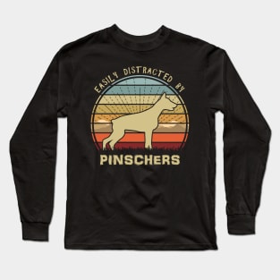 Easily Distracted By Pinschers Long Sleeve T-Shirt